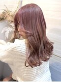 《Kanna》ピンクベージュ/韓国/レイヤー/顔周り/ブリーチ/大宮