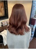 #ピンクブラウン#ヘアカラー