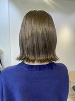 モリオ フロム ロンドン 成増店&nbsp;【morio成増/一戸】切りっぱなしボブ外ハネアッシュカラー