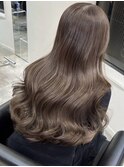 くびれヘア/アプリコットオレンジ/夏のヘアアレンジ/梅田