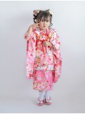 七五三3歳着付け&ヘアセット&メイク/着付け着物レンタル代々木