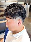 スペインカール/スパイキーショート/ブルーブラック/北堀江