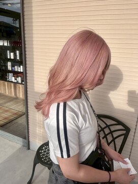 マテリア ヘアー デザイン(materia hair design) ペールピンクカラー