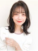 美髪サイドバングワンカールデザインカラーデジタルパーマ