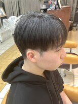 クオリス 上板橋店(QUALIS)&nbsp;ツーブロック黒髪シースルーマッシュ◎学生社会人