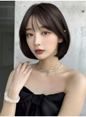渋谷 ボブ 韓国ヘア ショートボブ 顔周りレイヤー 小顔カット