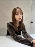 ブリーチなしダブルカラー/レイヤー/縮毛矯正/髪質改善/学割U24