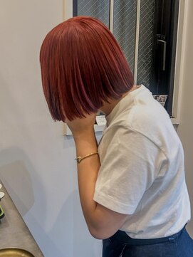 ミニボブ×チェリーレッド