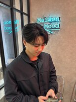 ムード カナザワ(mood kanazawa)&nbsp;刈り上げセンターパート/毛流れ/ニュアンス