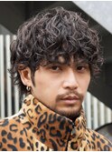 マレットヘア外国人風パーマ海外ヘアスパイラルパーマウルフヘア