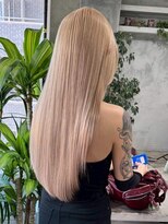 アポロ 横浜駅店(apollo)&nbsp;ブリーチ/ミディアムヘア/デザインカラー/フェイスフレーミング