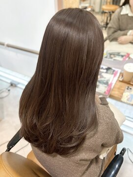 ノア 三宮店(NOA) 【NOA】艶ブラウン×ナチュラルロングレイヤー