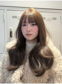 ベージュ×レイヤー