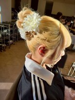 エヌアンドエーコンティ(N&A CONTi)&nbsp;ハイトーンヘアとも相性○パーティヘアアレンジ お団子ヘア