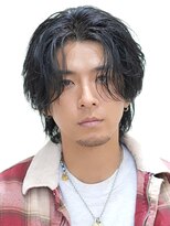 ベーア メロー(Bar mellow)&nbsp;黒髪大人ウェーブセンターパート