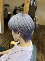 ジーワンヘアー(G1 HAIR) 【ショートウルフ】 シルバーペールパープル