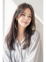 アッシュ 学芸大学店(Ash)&nbsp;ロング/大人女性/ベージュブラウン/白髪ぼかしハイライト