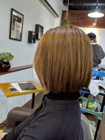 ヘアメイクボッカ(hair make Bokka)&nbsp;ハイライト×丸みボブ
