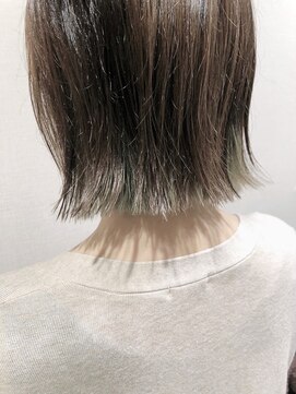 ヘアーデザイン シュシュ(hair design Chou Chou by Yone) ☆chouchou☆切りっぱなしボブ×インナーカラー