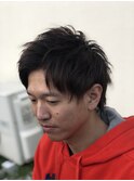 アップバング メンズショート メンズウルフ
