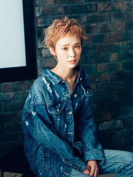 アラワラブルー(arrawarra blue) ショート×ハイトーン×アシメ/20代/30代/40代/50代/南町/倉敷