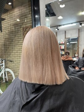 ラフ(LAFF) #黒髪#ボブルフ#ネビージュ#小顔#ワンレン