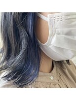 モア(more) 【彦根】イヤリングカラー　ブルー