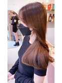 韓国ヘア/顔まわり/艶感カラー/チョコレートブラウン