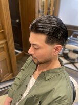 ヒロギンザバーバーショップ 神楽坂店(HIRO GINZA BARBER SHOP)&nbsp;ローフェード×オールバック