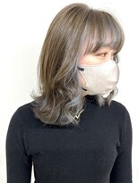 フォーク FOLK&nbsp;【FOLK】透明感インナーシルバー☆似合わせ外ハネミディアム♪