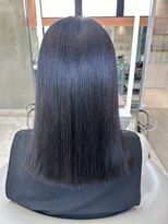 ロンドルーチェ 心斎橋(Lond luce)&nbsp;ダークアッシュ/ミディアムレイヤーカット［髪質改善/縮毛矯正］