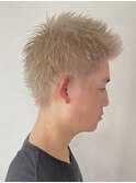スパイキーショート ミルクティーベージュ