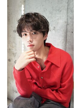 キュー(Cue_) 無造作ニュアンススパイラルパーマ2wayマッシュヘア　1【影山】