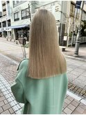 【Amber asami】ハイトーンのぱっつんスタイル