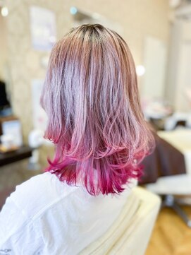 アーリアエスウーノ(A:ria es uno) ニュアンスカラー/ハイトーンカラー/ミルクティーピンク