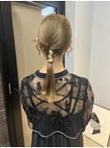 金箔シンプルタイトアレンジヘア