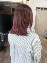 アクトゥス(AEQUITAS) 伸ばしかけルーツカラー×ボルドー