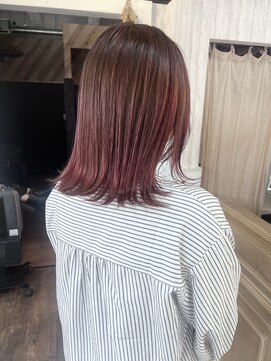 アクトゥス(AEQUITAS) 伸ばしかけルーツカラー×ボルドー