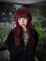 キイ 原宿 表参道(K.e.y)&nbsp;赤髪／姫カット／姫レイヤー／姫ウルフ