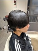 メンズ縮毛矯正×シースルーマッシュ