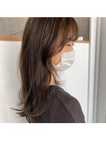 メルシー 福岡天神店(Merci)&nbsp;【Merci☆Nana】オリーブグレージュ♪顔まわりレイヤー♪