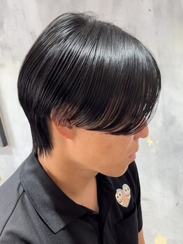 アノ(Ano.)の写真/クセ毛にお悩みのメンズにオススメ【縮毛矯正】髪質に合った施術で、扱いやすいstyleに♪ブリーチも大人気