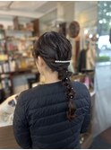 編み下ろしヘアセット
