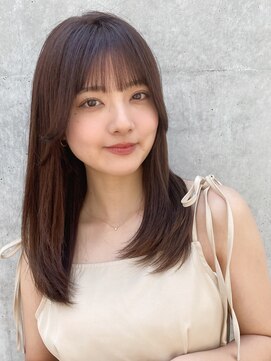 エトラ 渋谷店(etora) 小顔 前髪 レイヤーカット チェリーブラウン"