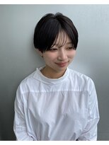 エアー 青山(AIR)&nbsp;丸みショートシースルーバングくびれショートボブミニボブ