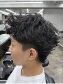 メンズスパイキーショートメンズパーマ