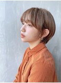ショートは顔まわりがポイント♪オリーブカラー 大宮