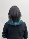 【ALIVE吉祥寺】ターコイズブルーグラデーションカラーボブ