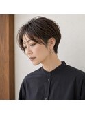 美フォルム前下がりグラボブ　20代 30代 40代 50代 60代　ミセス