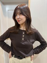 カミエ(kamie) 透明感のあるブラウンセミロング×大人っぽい仕上がり